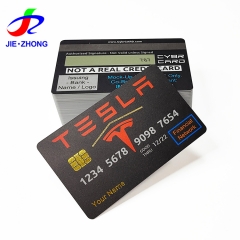 Custom print sle4428 4442 rfid id atm card frosted uv pvc magnetic stripe contact card with chip