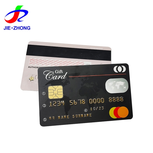 Custom print sle4428 4442 rfid id atm card frosted uv pvc magnetic stripe contact card with chip