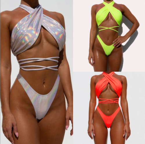 Wholesale Women's Sexy Summer Women Luxury Bathing Suit Underwear Halter Bikini Lingerie Swimwear