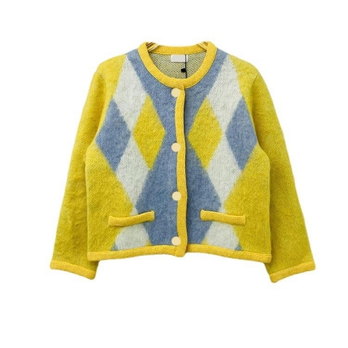 2023 F/W fashion mohair sweater woman's knitted cardigan