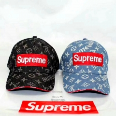 ルイヴィトンシュプリームコラボ帽子 個性 supreme キャップ  サイズ調整可 高級感アップ 