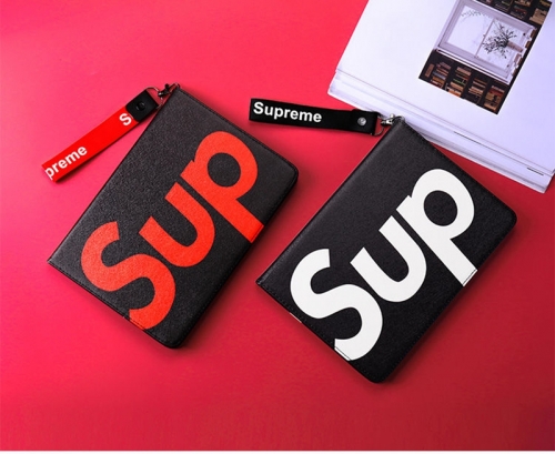 iPad　ミニ　ケース　シュプリームス　赤 SUPREMEアイパッドプロ12.9/11/9.7/10.5inch保護カバー 全機種対応