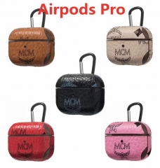 エムシーエム AirPods proケースブランド MCM Air Podsproカバー 全面保護  AirPods3/2/1イヤホーンケース 人気 AirPods収納ケース 男女兼用