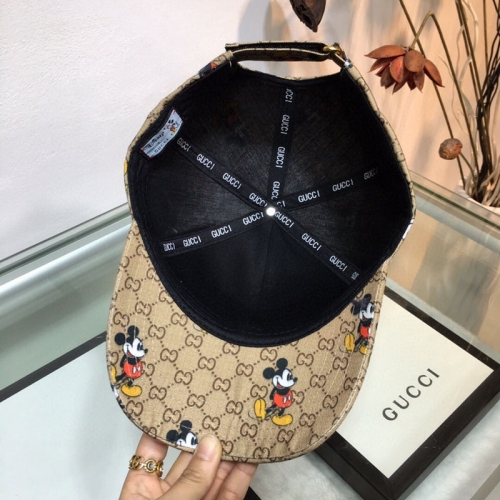 グッチ帽子 可愛いミッキーマウス gucci キャップ サイズ調整可能 男女