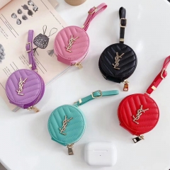 イブサンローラン AirPods proケース ブランド YSL Air Podsproカバー ファスナー型  AirPods3/2/1イヤホーンケース 人気 エアーポッズケース 独特 人気通販