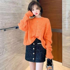 Popular set Casual knit Fashionable small incense style skirt Popular
