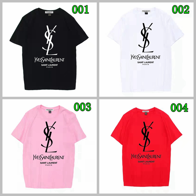 イブサンローランｔシャツ カジュアル YSL テイシャツ メンズ ...