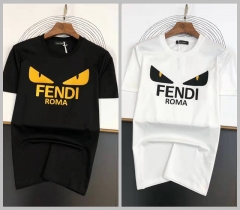 フェンデイ Tシャツ   カジュアル  FENDI 半袖テイシャツ パロディ風 メンズレデイース