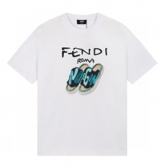 個性 フェンデイ Tシャツ カジュアル  FENDI 半袖テイシャツ パロディ風 大人気 メンズレデイース