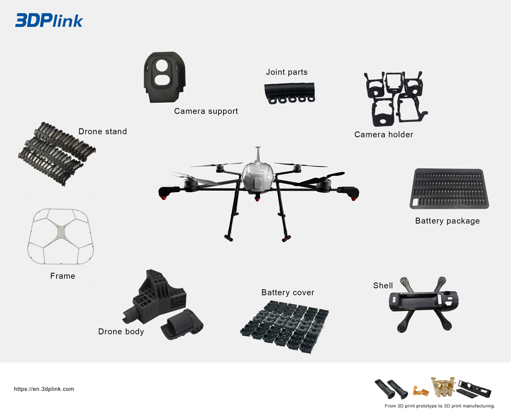 Application case of 3D printing drone