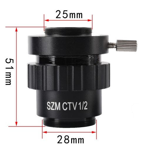 KOPPACE 1/2 CTV Trinocular Microscope Camera Adapters C-Mount Interface 25mm Camera Interface