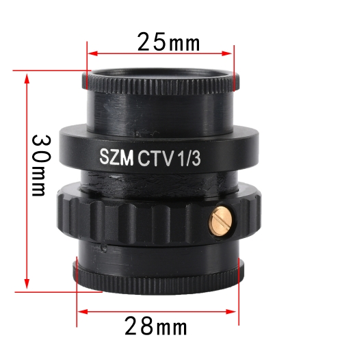 KOPPACE 1/3 CTV Trinocular Stereo Microscope C-mount interface 25mm Camera Interface 28mm Microscope Interface