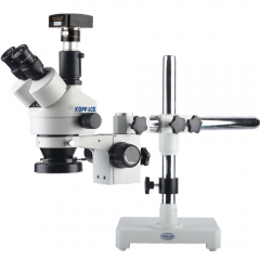 KOPPACE 500万像素显微镜相机USB2.0 3.5X-90X放大倍率三目立体变焦显微镜手机维修显微镜
