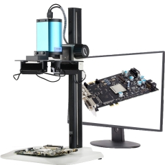 KOPPACE 1X-14X 2 Million Pixels HD Autofocus Microscope Large PCB Circuit Board inspection LED 4-side Adjustable light Source