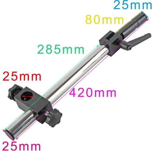 KOPPACE Microscope Gimbal Bracket 25mm Mounting Interface Microscope Universal Adjustment Bracket Length 420mm