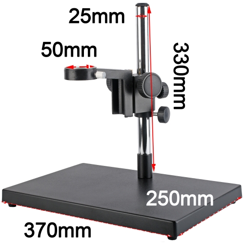 KOPPACE Large Platform Microscope Stand Column Diameter 25mm Lens Size 50mm Including Focus Bracket Base Plate Size 370X250mm