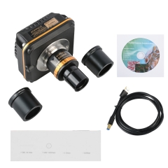 KOPPCE 10MP Microscope Camera USB3.0 Adjustable Focus 0.5X Industrial Camera Electronic Eyepiece 23.2mm To 30mm Und 30.5mm