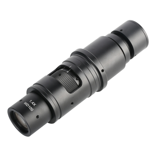KOPPACE 36X-255X Industrial Microscope Lens 0.4X Eyepiece 0.7X-5X Zoom  Objective 25mm C-Mount Interface Electron Microscope Lens