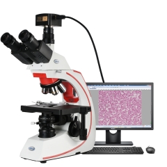 KOPPACE 40X-1600X 18 Million Pixels Research-Grade Compound Lab Electronic Microscope Can Take Pictures Videos and Measure