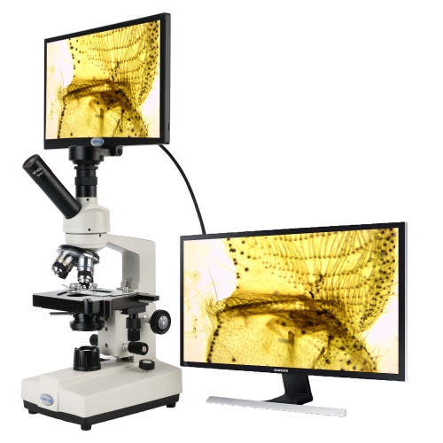 KOPPACE 40X-1600X Biological Microscope Can Take Pictures 11.6-inch Display Can Take Pictures Videos Electron Microscope