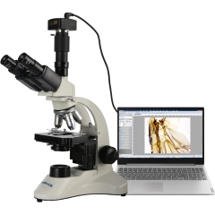 KOPPACE 40X-1600X 三目生物显微镜 500万像素 USB2.0相机 可以拍照录像测量 生物显微镜