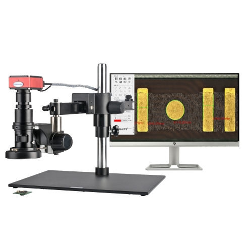 KOPPACE 20X-160X 2K HDMI Measuring Electron Microscope Cross arm Bracket Can Take Pictures Video to Save Form Measuring Data