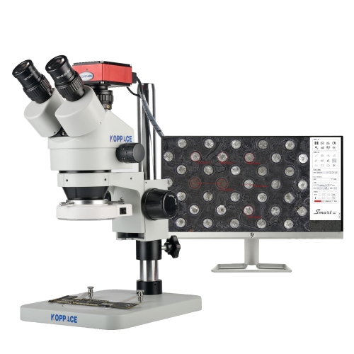 KOPPACE 3.5X-180X 200万像素 高清三目立体测量显微镜 可拍摄图片和视频 工业电子显微镜