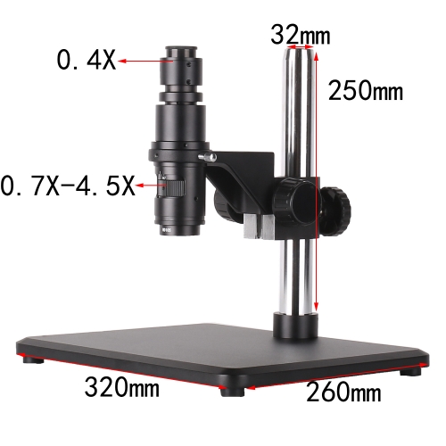 KOPPACE 26X-182X Large Platform Microscope Column Diameter 32mm Lens Size 50mm Monocular Electron Microscope