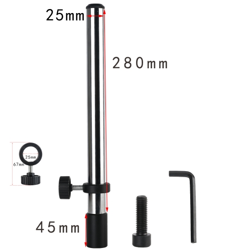 KOPPACE Microscope Column Long 320mm 25mm In Diameter With Anti-Slip Ring