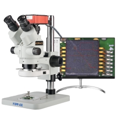 KOPPACE 3.5X-180X 4K 8.3 Million Pixels Stereo Measurement Microscope Can Take Pictures and Videos Export Measurement Data Table