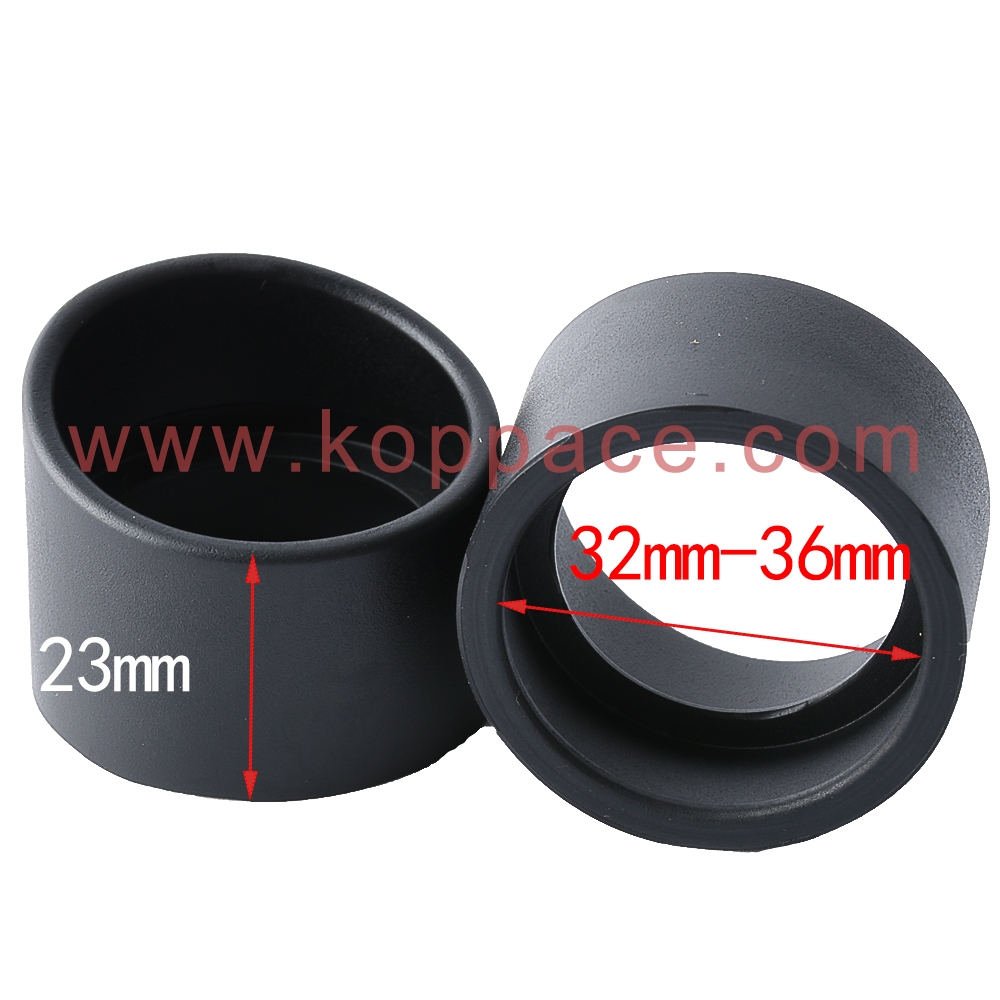 Rubber for Protecting Eyes for 32-36mm Stereo Microscope Oblique Angle & Flat Angle Eyepiece Eyeshields KP-H1 Bevel Microscope Accessory Black Eyepiece Guard 