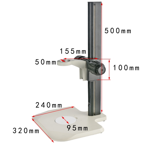 KOPPACE Microscope Bracket Lens Diameter 76mm Focusing Bracket Working Stroke 400mm