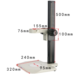 KOPPACE Microscope Bracket Lens Diameter 76mm Focusing Bracket Working Stroke 400mm