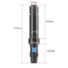 KOPPACE 64X-360X 工业显微镜镜头 1X目镜 0.7X-4X变焦物镜 25mm C接口 连续变焦镜头