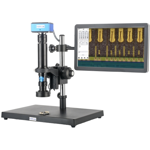 KOPPACE 30X-170X 电子显微镜 高清摄像机 拍照并测量 连续变焦镜头 13.3英寸显示器