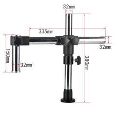 KOPPACE 单臂显微镜黑色支架 水平移动235mm 立柱直径32mm 高380mm