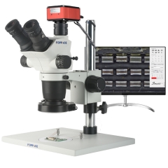 KOPPACE 6.7X-45X 8.3 Million Pixels 4K Measurement Microscope Can Take Pictures and Videos Export Measurement Data Table