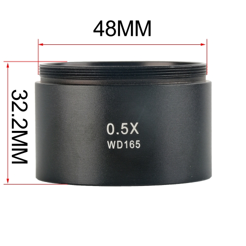 KOPPACE 0.5X Stereo Microscope objective Lens 165mm Working Distance 48mm Installation Size