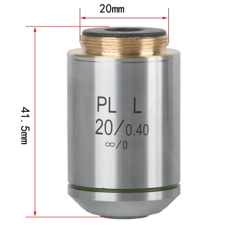 KOPPACE PL20X/WD8.8 Infinity Long Working Distance Flat Field Achromatic Metallographic Objective Installation Port 20mm