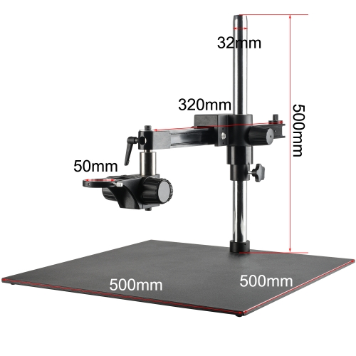 KOPPACE 大平台横臂显微镜支架 500*500mm底座 500mm长柱 50mm镜头孔径