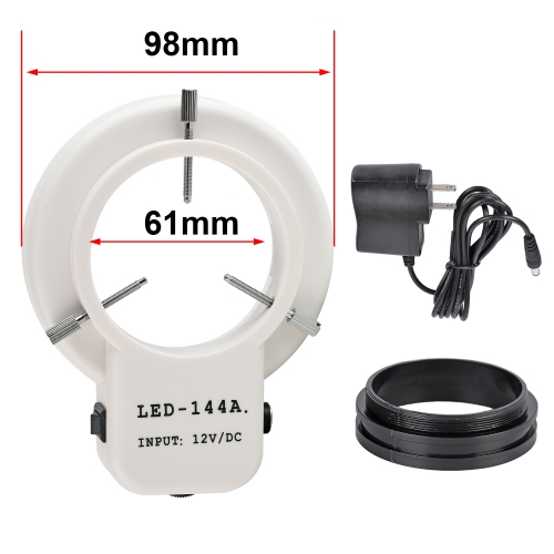 KOPPACE 144 LED灯珠61mm安装接口 立体显微镜可调环形光源