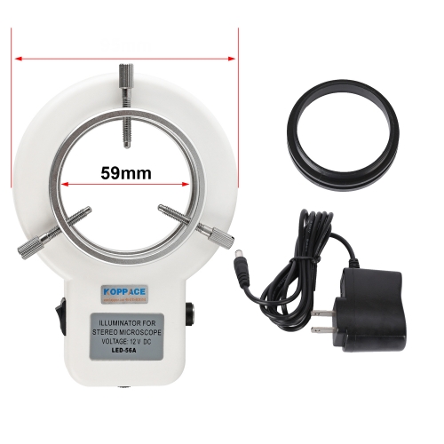 KOPPACE Microscope Adjustable Ring Light LED Light Source 59mm