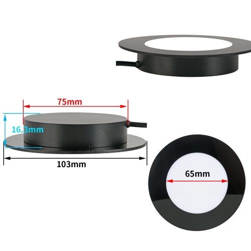 KOPPACE 75mm直径安装接口显微镜底光源64颗LED灯珠通光面65mm