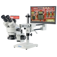 KOPPACE 3.5X-180X Trinocular Measuring Microscope 2K HD Imaging Support For Taking Pictures and Videos 13.3-Inch Display