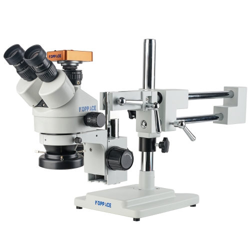 KOPPACE 三目立体电子显微镜3.5X-180X 双臂支架 连续变倍镜头4000万高清相机
