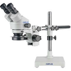 KOPPACE 3.5X-90X Binocular Stereo Microscope Single arm Bracket  Continuous Zoom Lens