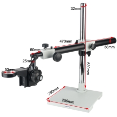 KOPPACE Microscope Universal Bracket Fine Tuning Accuracy 0.002mm 50mm Lens Focusing Bracket Angle Adjustable