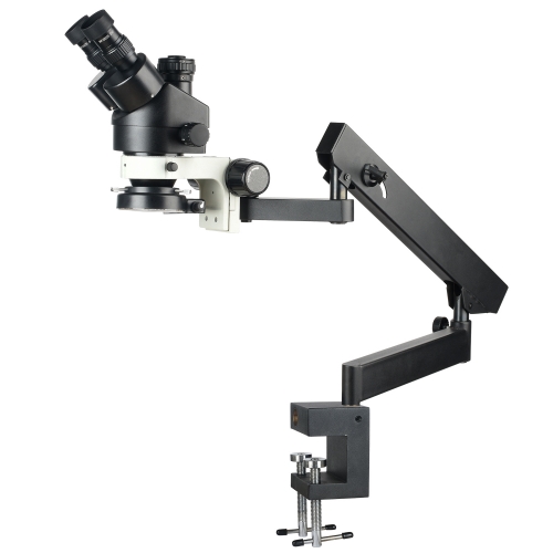 KOPPACE 3.5X-90X黑色三目立体显微镜 桌面夹式摇臂支架 目镜WF10X/20,WF20X/10