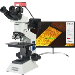 KOPPACE 170X-1700X Electron Metallurgical Microscope 2 Million Pixels HDMI Camera Upper Lighting System