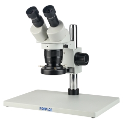 KOPPACE Large Platform 20X-40X Binocular Stereo Microscope WF10X/20 Eyepiece 1X Oil Proof Mirror